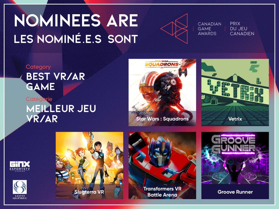 Best VR / AR, Nominees
